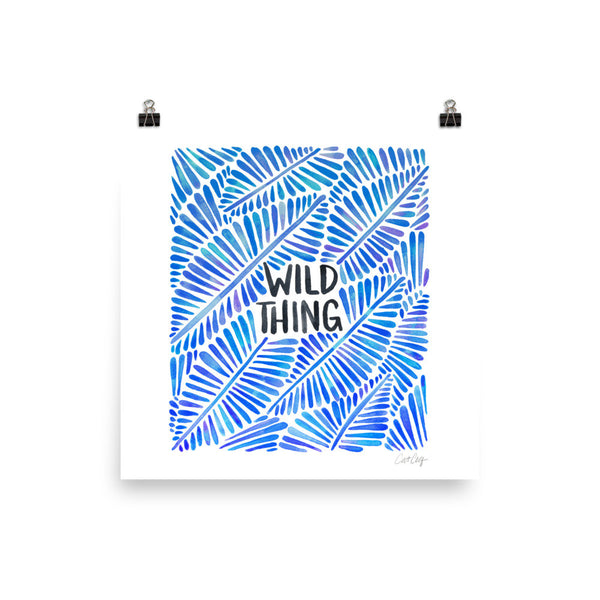 Wild Thing – Blue Palette • Art Print