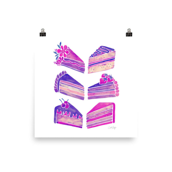 Cake Slices – Unicorn Palette • Art Print