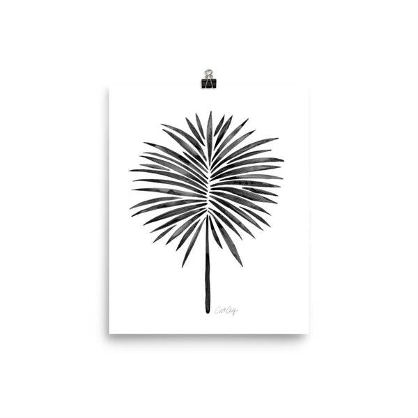 Fan Palm – Black Palette • Art Print