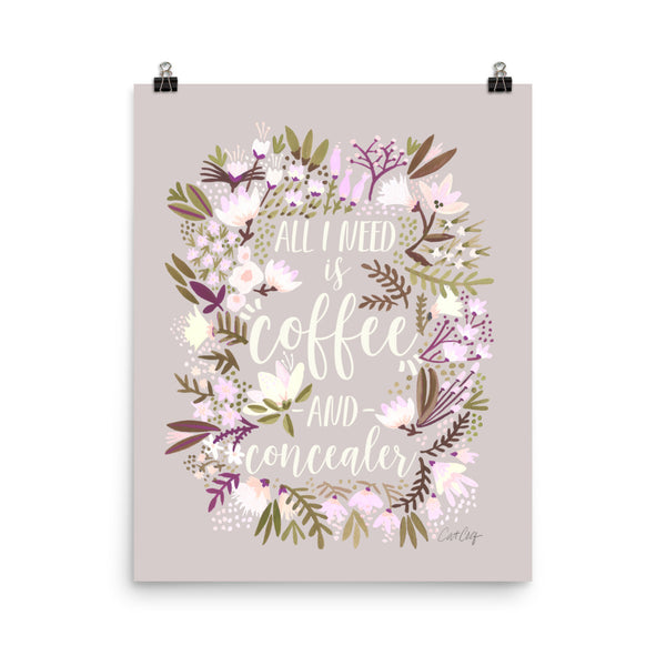 Coffee & Concealer – Spring Palette • Art Print