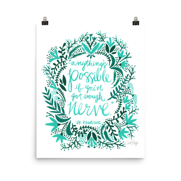 Anything’s Possible – Turquoise & Teal Palette • Art Print