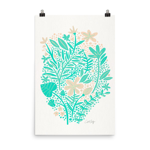 Garden – Mint Palette • Art Print