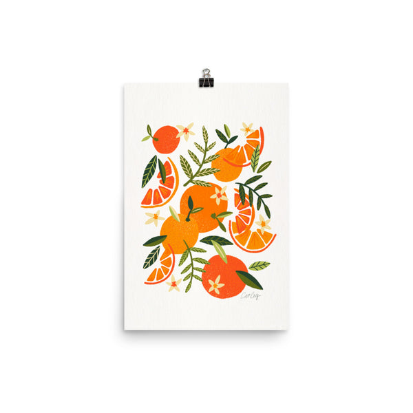 Orange Blooms – White