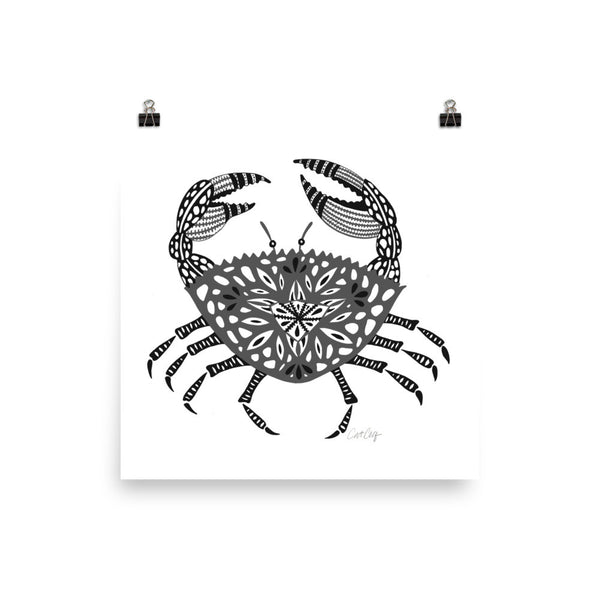 Crab – Black Palette • Art Print