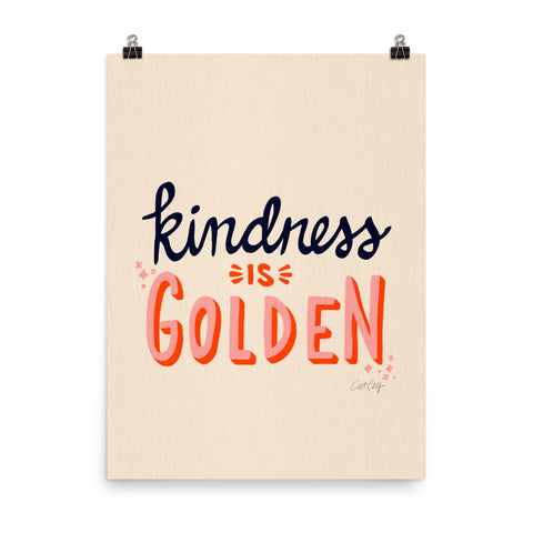 Kindness is Golden - Navy Red