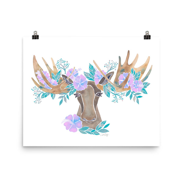 Floral Moose – Pastel