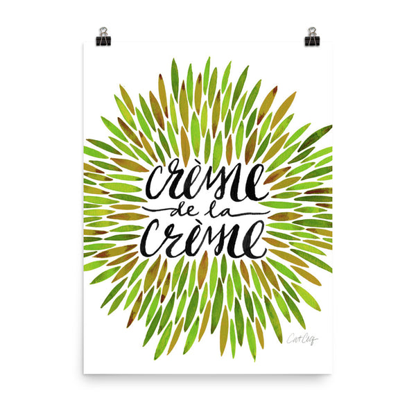 Crème de la Crème – Green Palette • Art Print