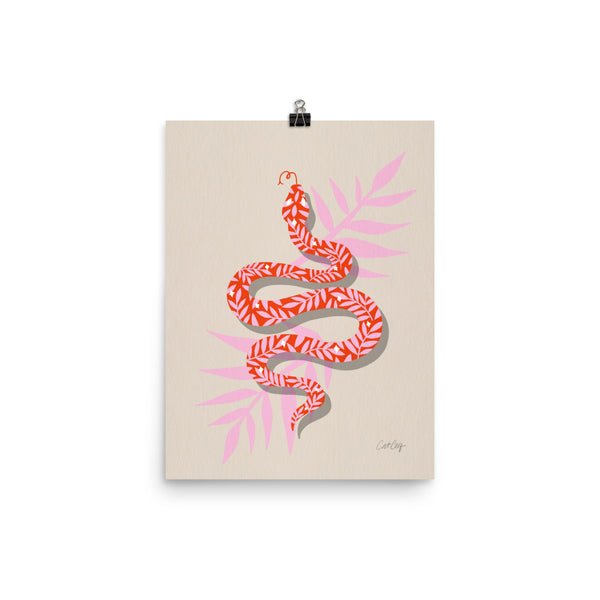 Tropical Serpent  - Coral Pink