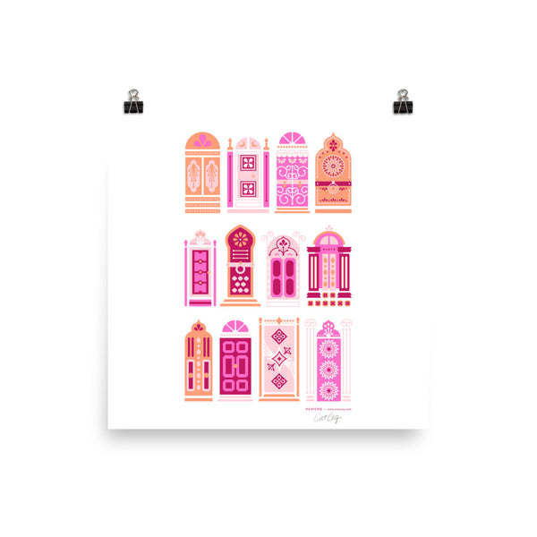 Moroccan Doors – Peachy Pink Palette • Art Print