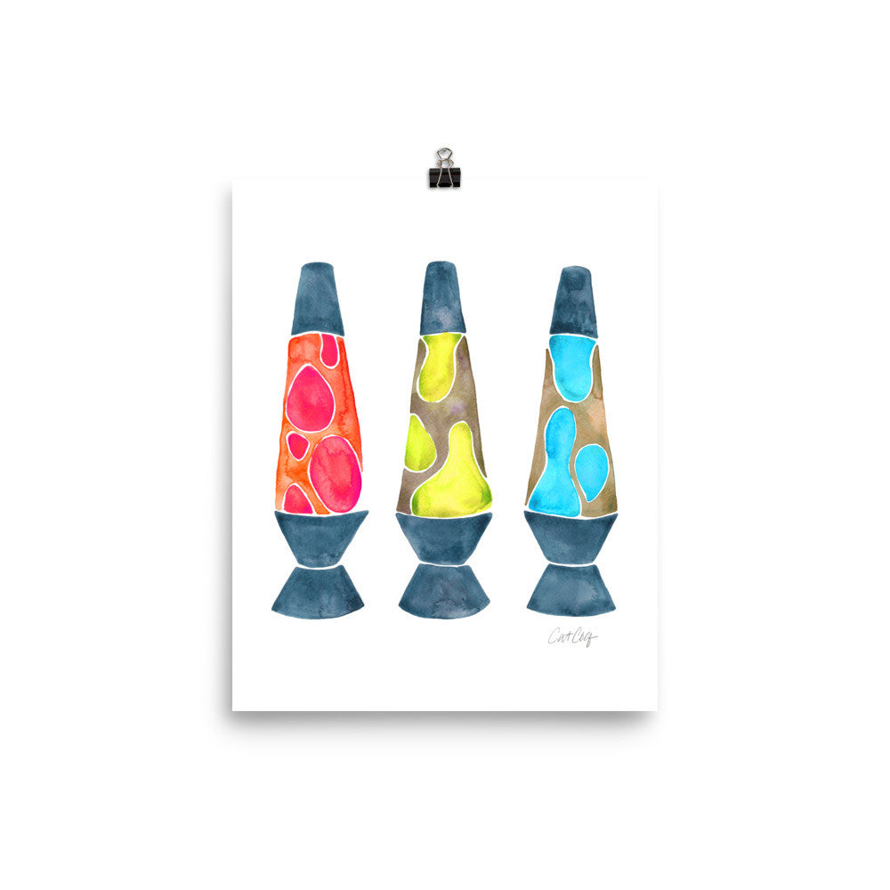 Lava Lamps – Primary Color Palette • Art Print
