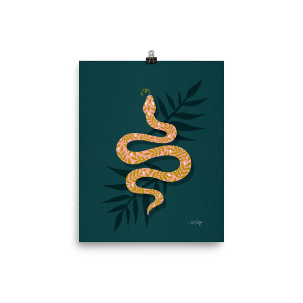 Tropical Serpent - Teal Blush