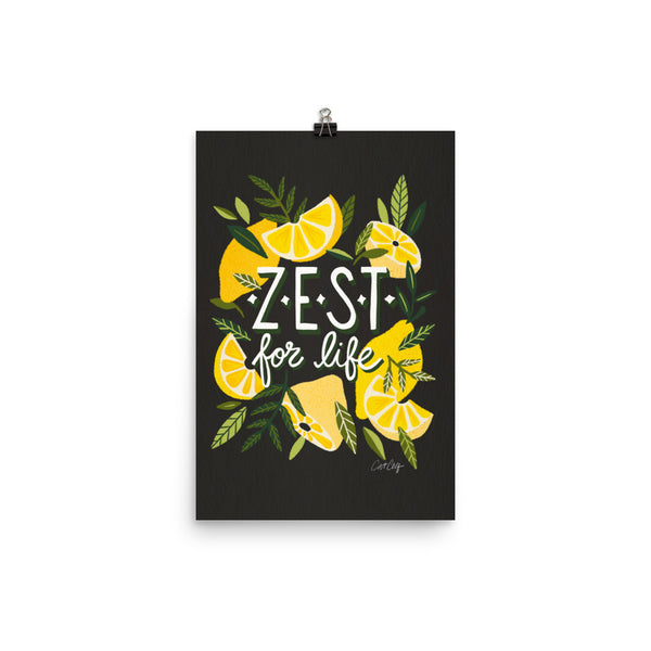 Zest for LIfe - Charcoal