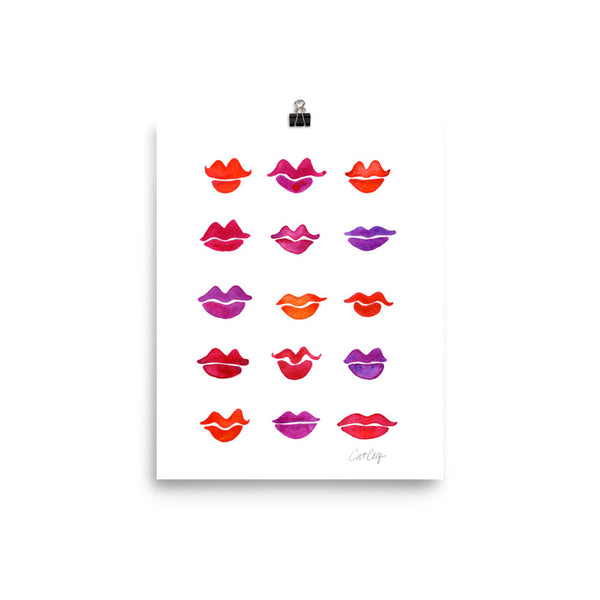 Kiss Collection – Fuchsia Palette • Art Print