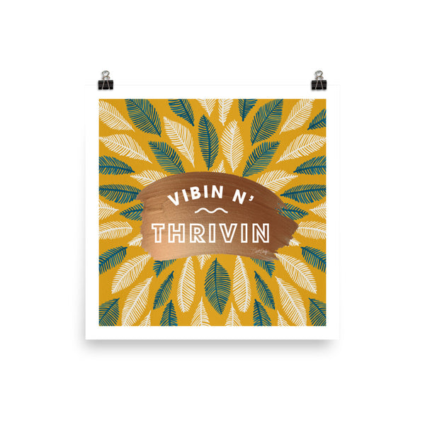 Vibin n Thrivin - Yellow and Teal