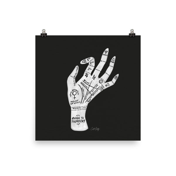 Palmistry – White Hand • Art Print