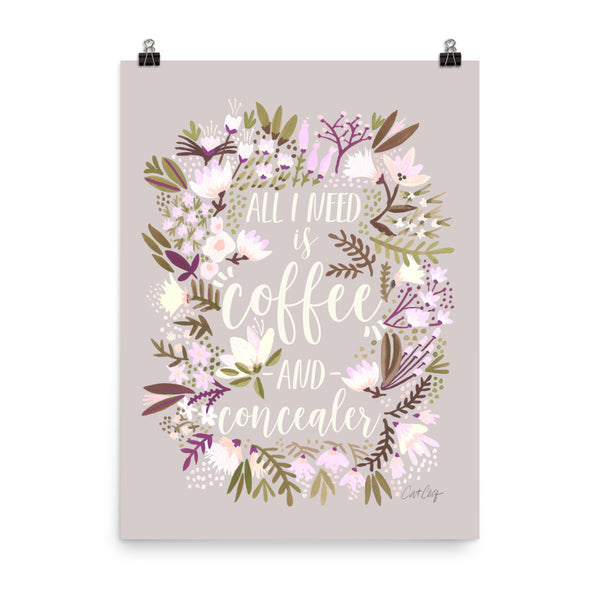 Coffee & Concealer – Spring Palette • Art Print