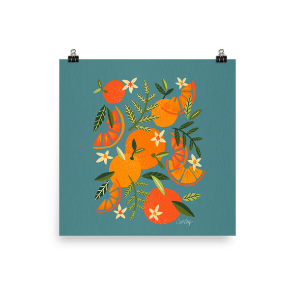 Orange Blooms – Blue