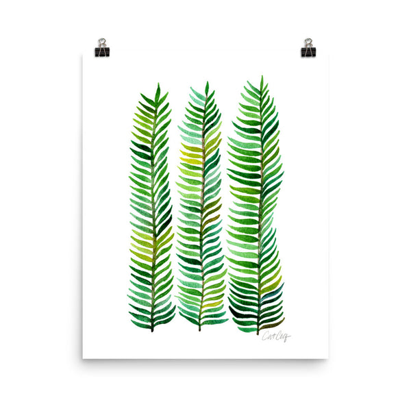 Stems – Green Palette  •  Art Print