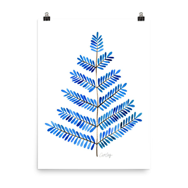 Leaflets – Blue Palette • Art Print