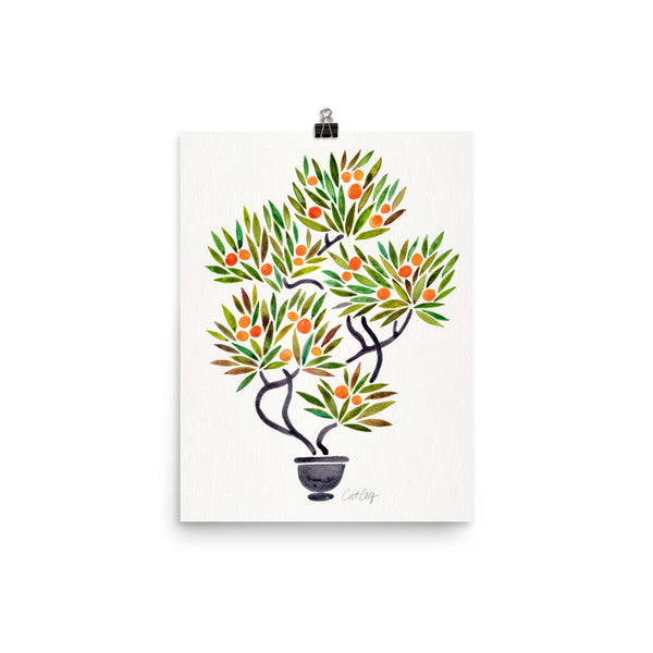 Bonsai Fruit Tree – Little Oranges • Art Print