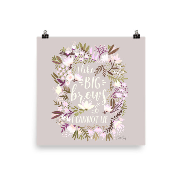 Big Brows – Spring Palette • Art Print