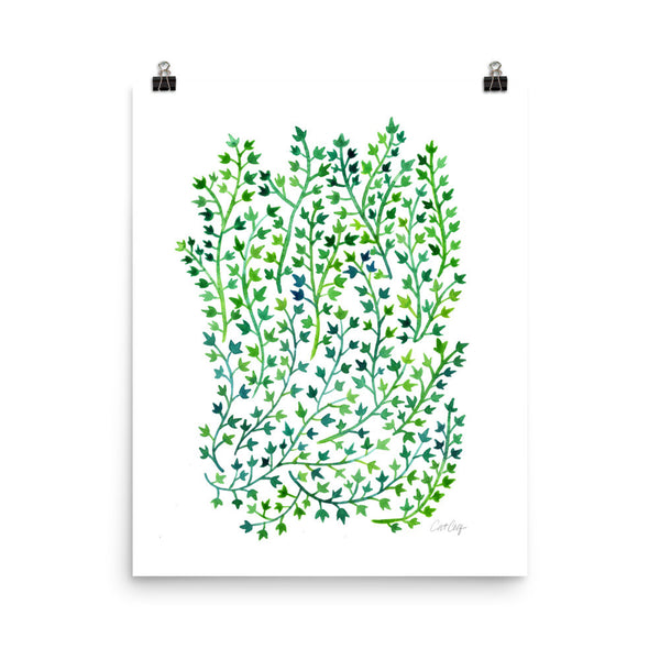 Ivy – Green Palette • Art Print