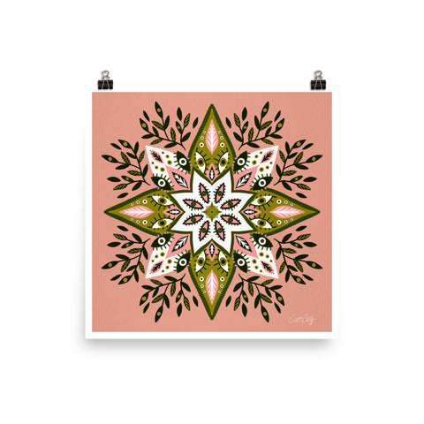 Prickly Mandala - Sage Pink
