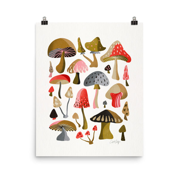 Mushroom Collection – White