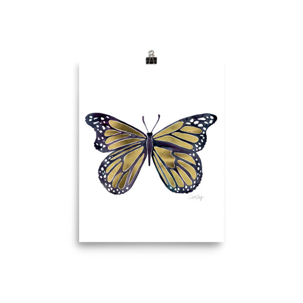 Butterfly – Gold Palette • Art Print