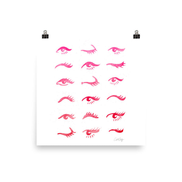 Mascara Envy – Pink Ombré Palette • Art Print