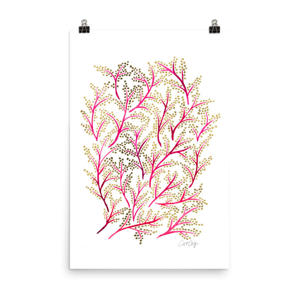 Branches - Pink & Gold