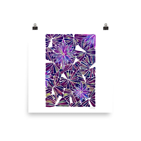 Water Lilies – Mauve Palette  •  Art Print