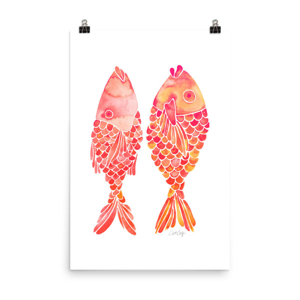 Indonesian Fish – Coral Palette • Art Print