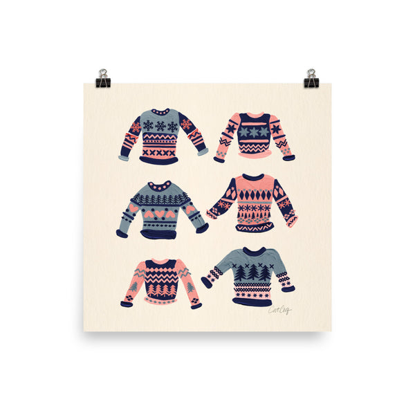Christmas Sweaters - Navy Blush