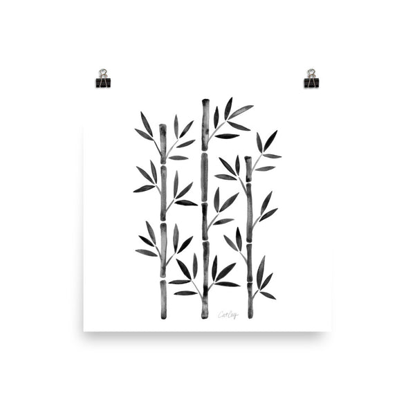 Bamboo – Black Palette • Art Print