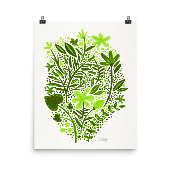 Garden – Green Palette • Art Print