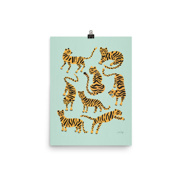 Tiger Collection - Mint & Orange