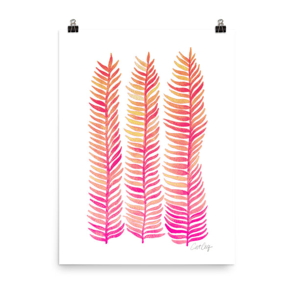 Stems – Pink Palette  •  Art Print