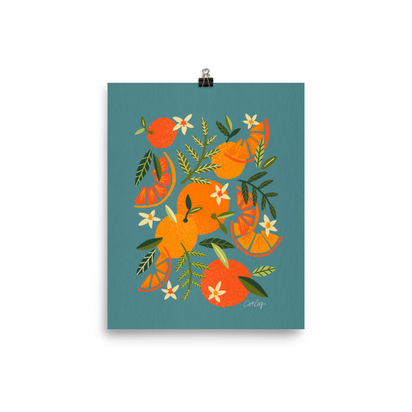 Orange Blooms – Blue