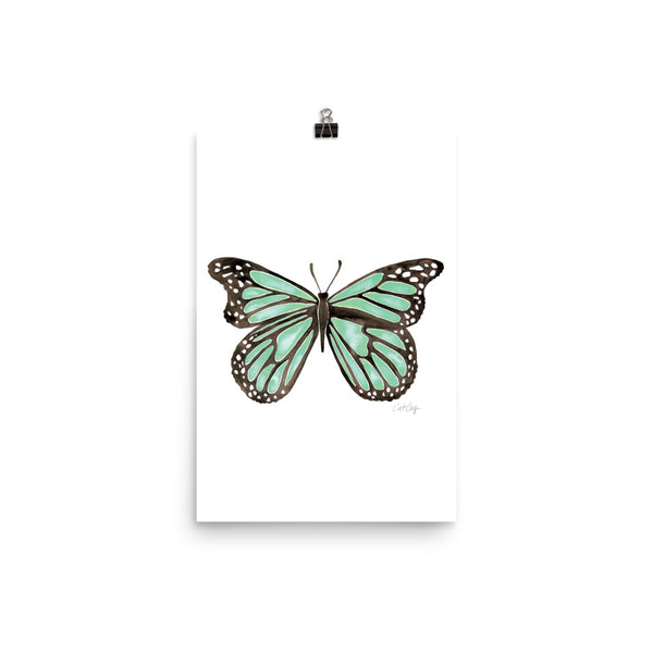Butterfly – Mint Palette • Art Print