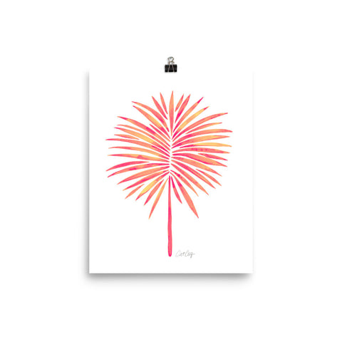 Fan Palm – Pink Palette • Art Print