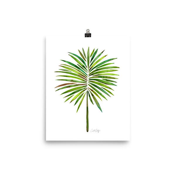 Fan Palm – Green Palette • Art Print