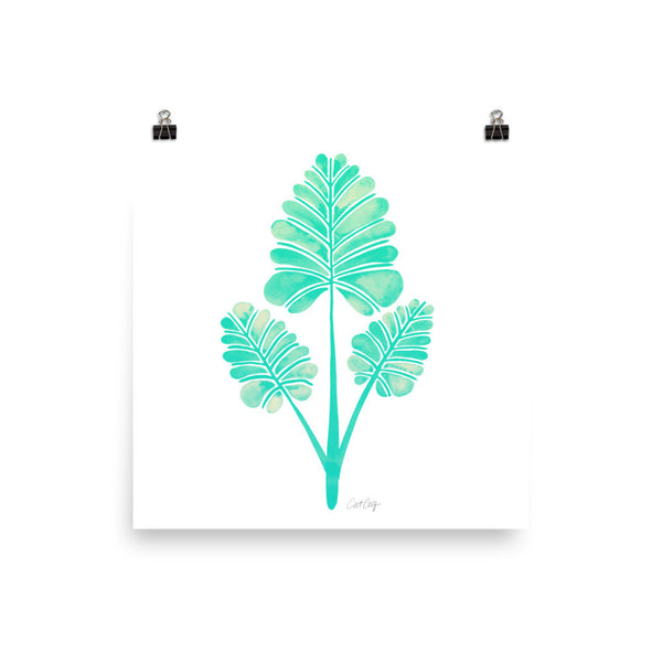 Palm Leaf Trifecta – Mint Palette • Art Print