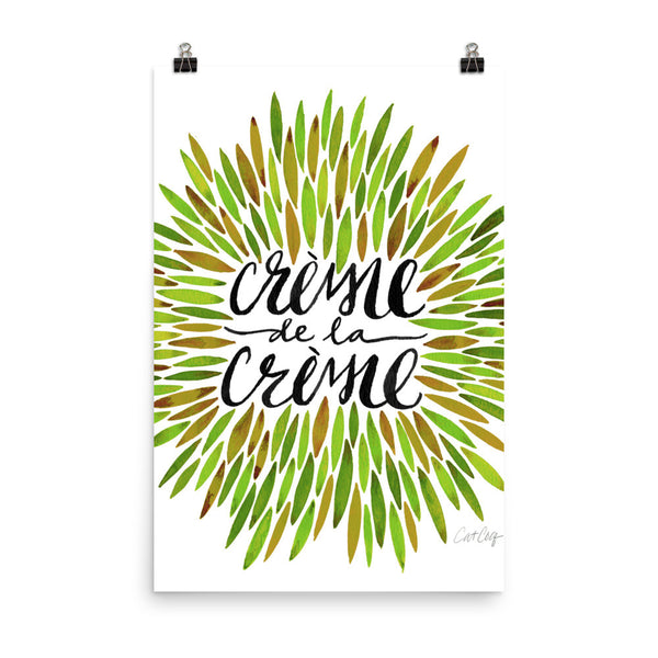 Crème de la Crème – Green Palette • Art Print