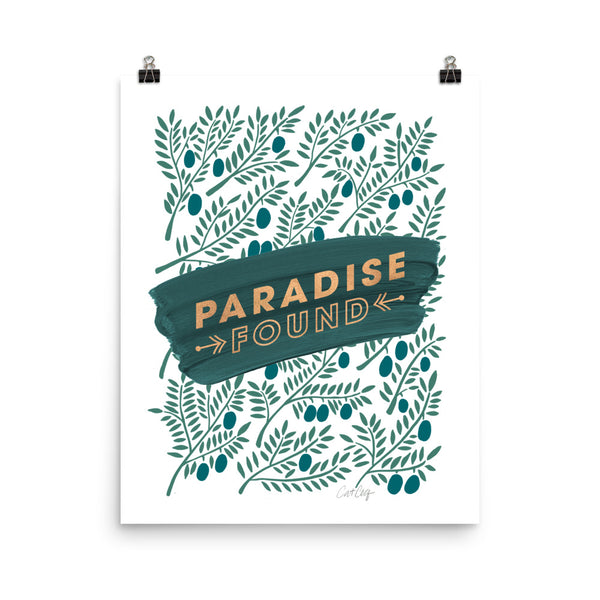 Paradise Found  - Teal