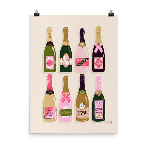 French Champagne Collection – Pink & Green
