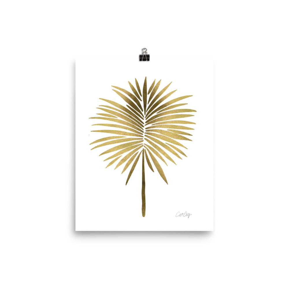Fan Palm – Gold Palette • Art Print