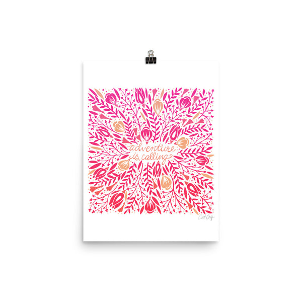 Adventure is Calling – Pink Palette • Art Print
