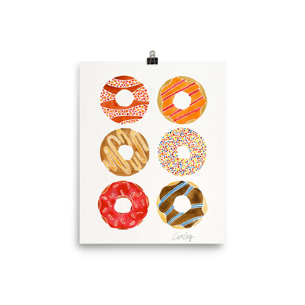 Half Dozen Donuts – Rainbow Palette • Art Print