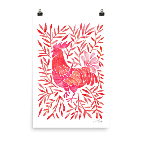 Le Coq – Red Palette • Art Print